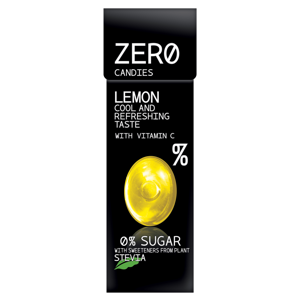 Bombus ZERO Candies Lemon – bonbony bez cukru 30 g